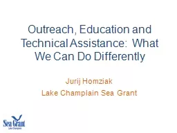 Outreach, Education and Technical Assistance:  What We Can