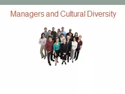 Managers and Cultural