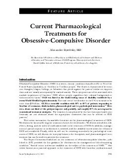 Essent Psychopharmacol   Current Pharmacological Treatments for ObsessiveCompulsive Disorder
