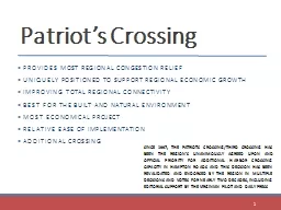 1 Patriot’s Crossing