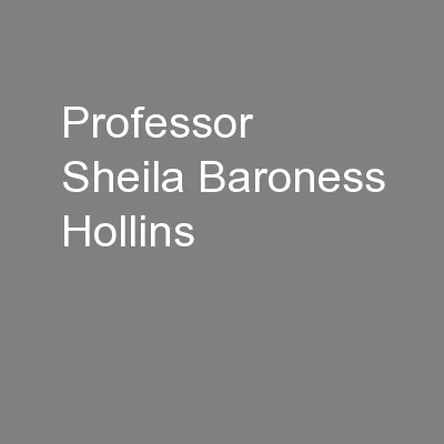 Professor Sheila Baroness Hollins