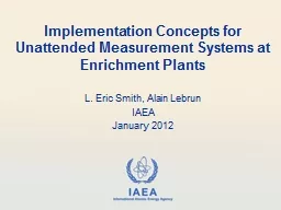 Implementation Concepts for Unattended Measurement Systems