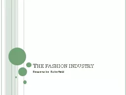The fashion industry