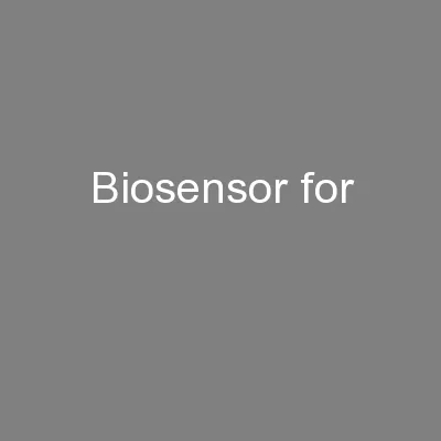 Biosensor for