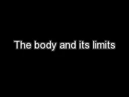 The body and its limits