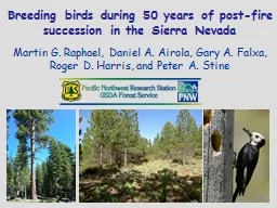 Breeding birds during 50 years of post-fire