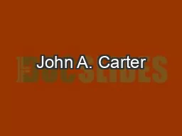 John A. Carter