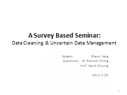 A Survey Based Seminar: