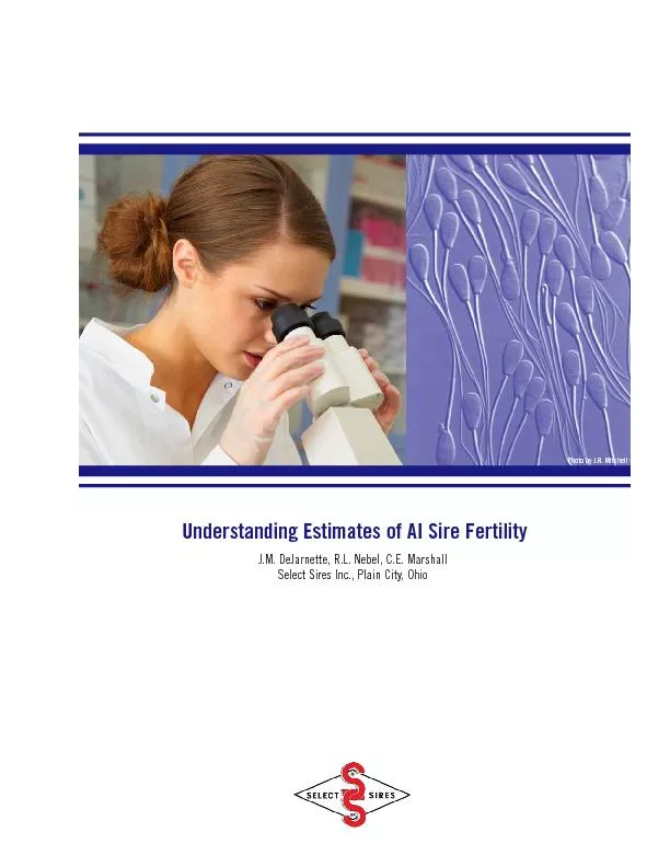 Understanding Estimates of AI Sire Fertility