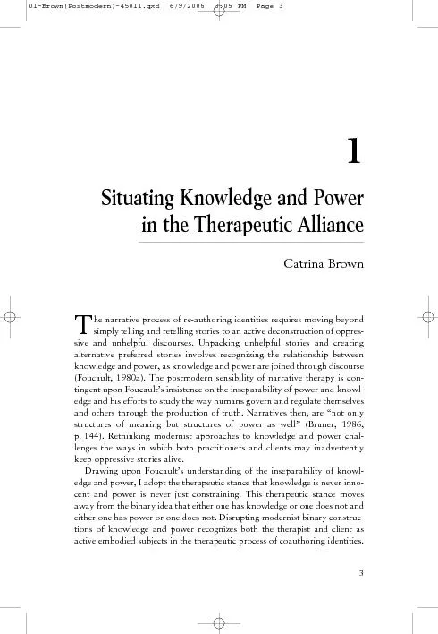 Situating Knowledge and Power