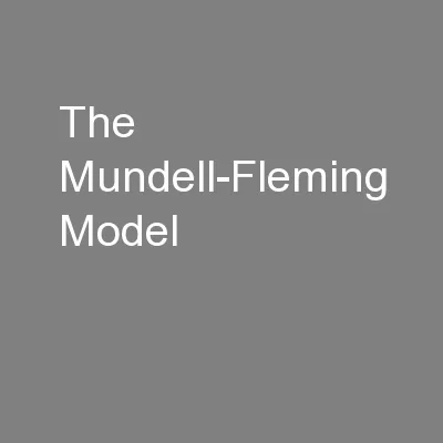 The Mundell-Fleming Model