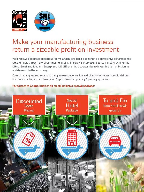 Make your manufacturing business return a sizeable prot on investment