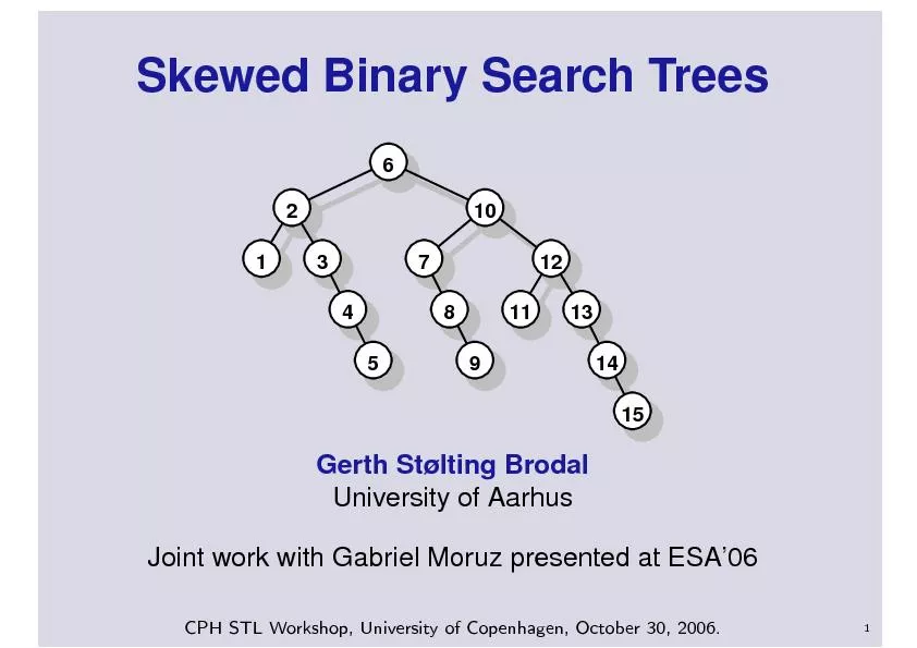 SkewedBinarySearchTrees