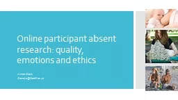 Online participant absent research: quality,