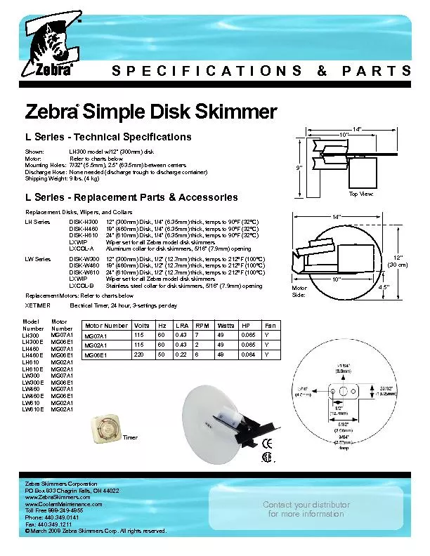 SPECIFICATIONS ) PARTS
