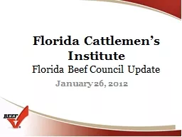 Florida Cattlemen’s Institute