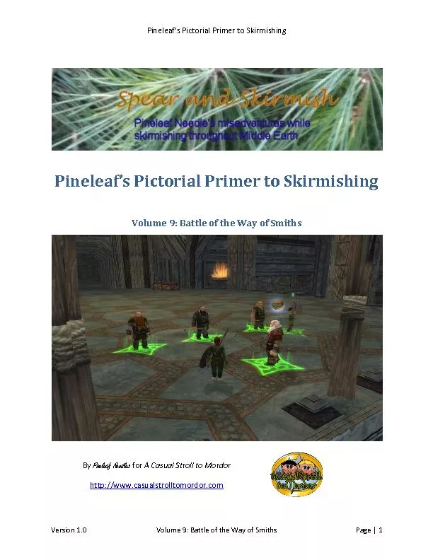 Pineleaf’s Pictorial Primer to Skirmishing