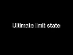 Ultimate limit state