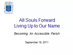 All Souls Forward