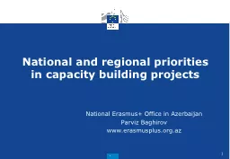 1 National and regional priorities in capacity building pro