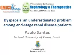Dyspepsia: an underestimated problem among end-stage renal