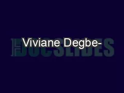 Viviane Degbe-