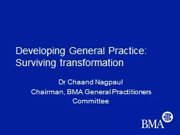 Developing General Practice: