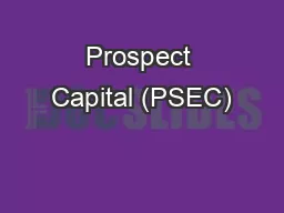 Prospect Capital (PSEC)