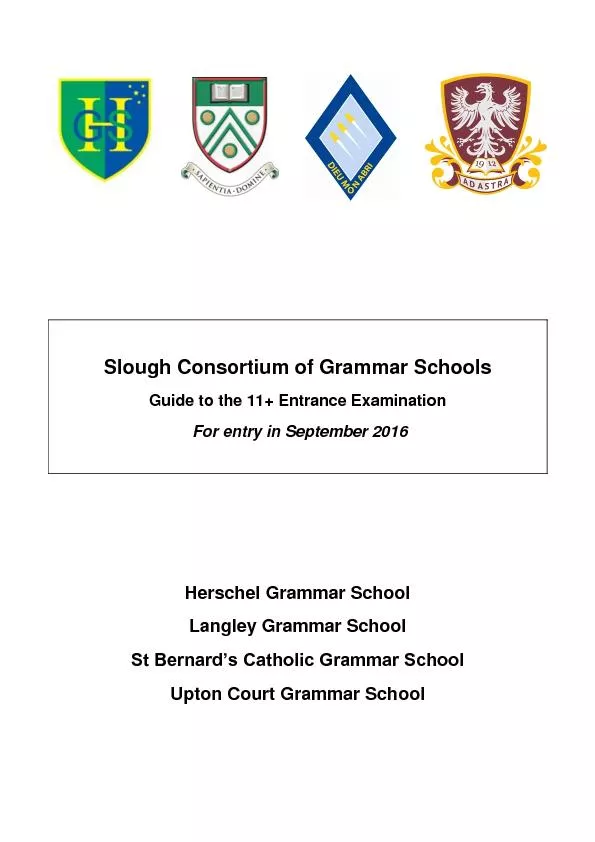 Slough Consortium of Grammar Schools