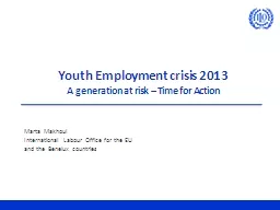 Youth Employment crisis 2013