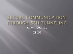 Secure communication through