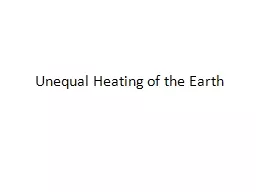 Unequal Heating of the Earth