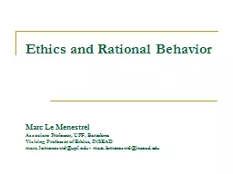 Ethics and Rational