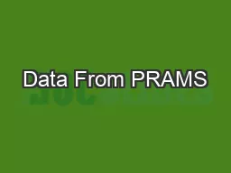 Data From PRAMS