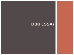 DBQ Essay
