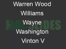 Wyandot Warren Wood Williams Wayne Washington Vinton V