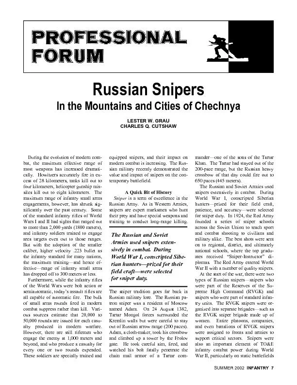 Russian Snipers