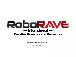 RoboRAVE Int’l EVENT