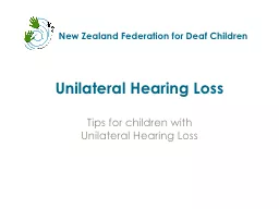 Unilateral Hearing Loss