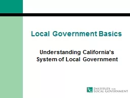 Local Government Basics