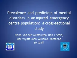 Prevalence and predictors of mental disorders in an injured
