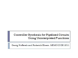 Controller Synthesis for Pipelined Circuits Using Uninterpr