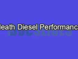 Heath Diesel Performance
