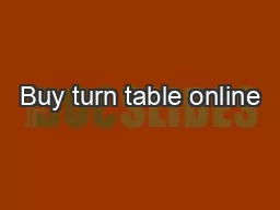 Buy turn table online