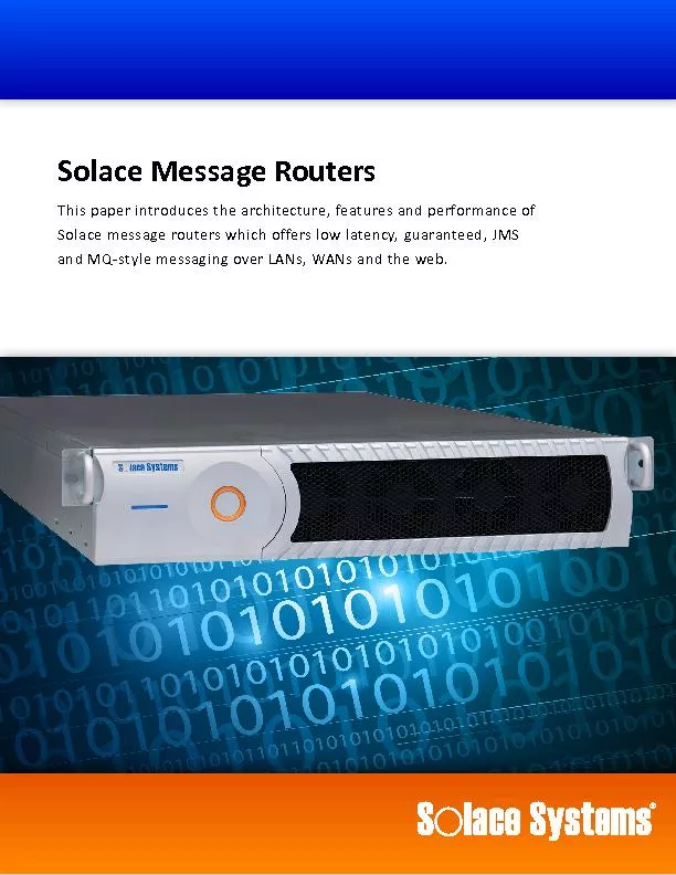 Solace Message Routers