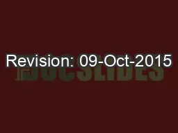 Revision: 09-Oct-2015