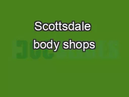 Scottsdale body shops