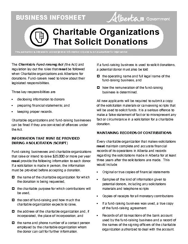 Charitable Fund-raising Act
