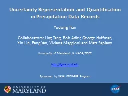 Uncertainty Representation and Quantification