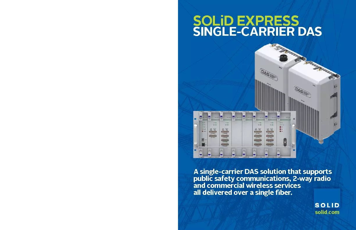 ROUROUROUSOLiD EXPRESS SINGLE-CARRIER DASDELIVERING SISO AND MIMO CONF